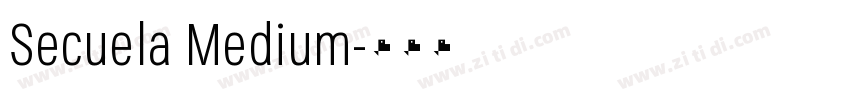 Secuela Medium字体转换